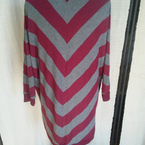 🍁OPEN FRONT CARDIGAN STRIPE SWEATER WOMEN'S PLUS FALL CLOTHES XXL - Picture 4 of 6